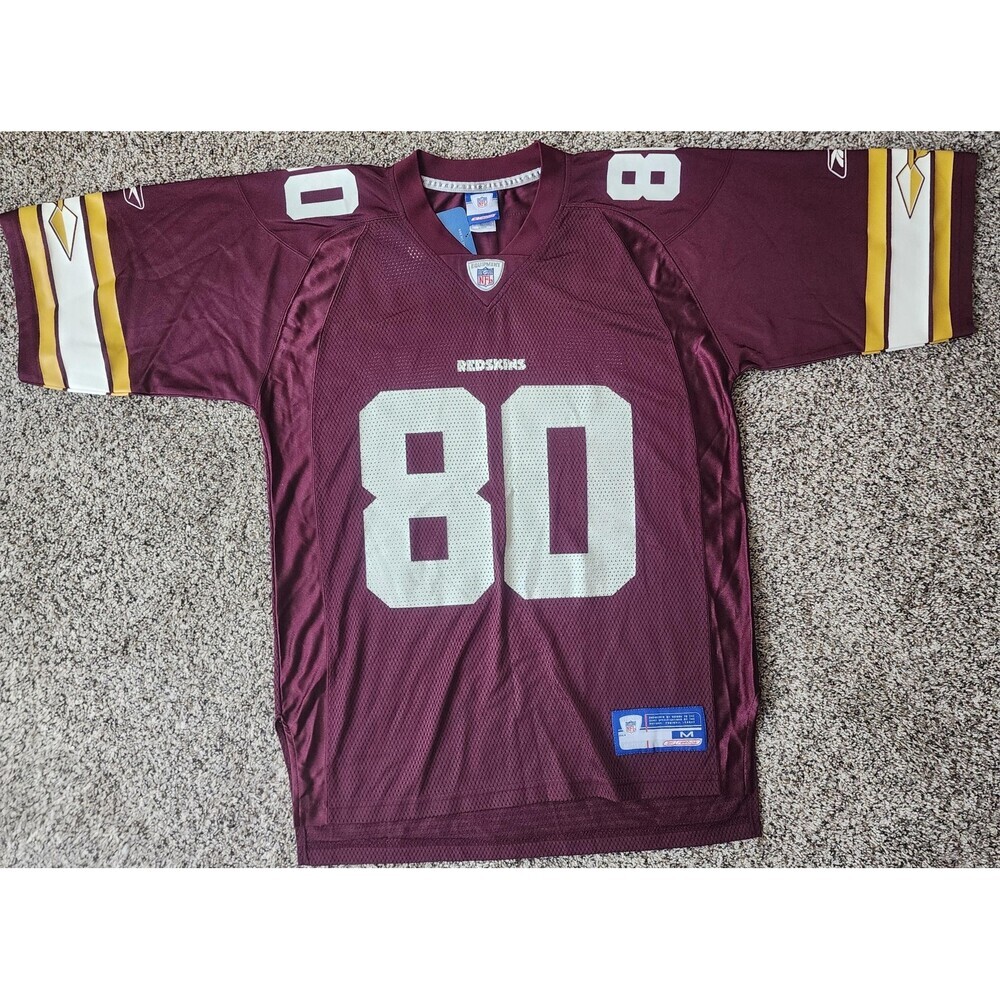 2003-04 Washington Redskins Jersey Mens Medium Red NFL Football Reebok Coles 80